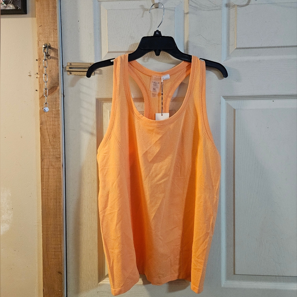 Women’s Orange Racerback Tank Top